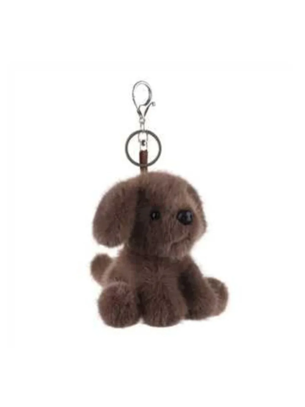 Plush Labrador Stuffed Animal Keychain, Soft Polyester Puppy for Kids Bag